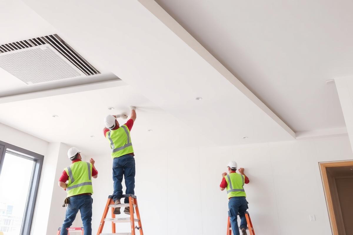 Gypsum Partition & Ceiling Work in Dubai